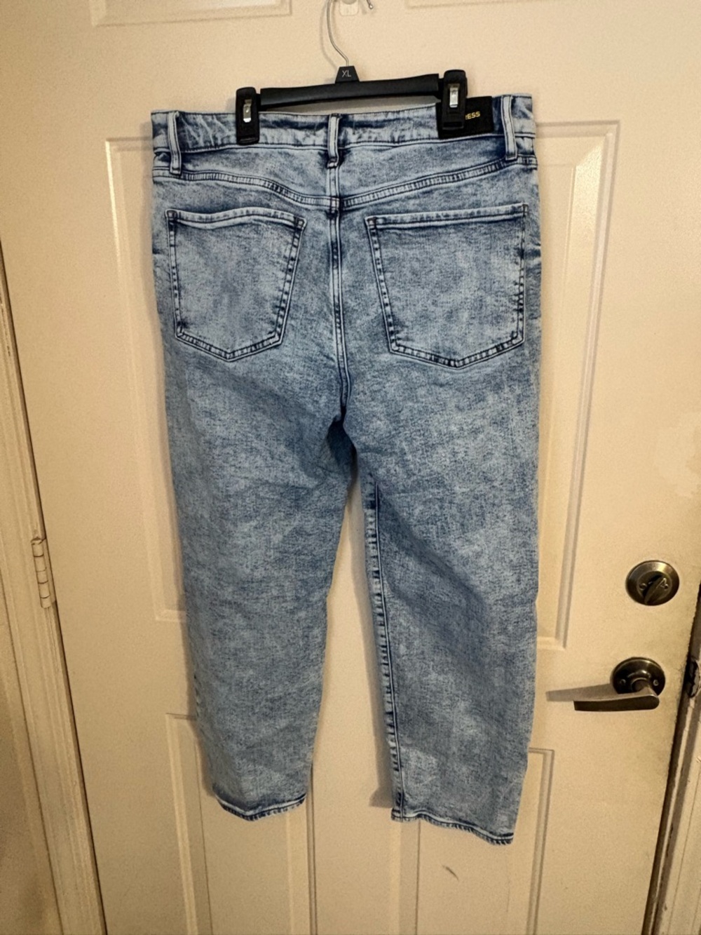 Express Light Blue Distressed Women’s Jeans - Picture 2 of 9
